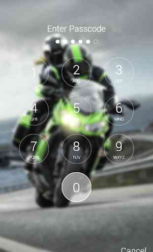 Motorcycle Lock Screen 4