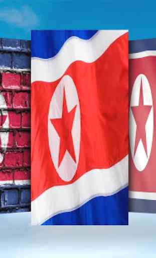 North Korea Flag Wallpaper 2