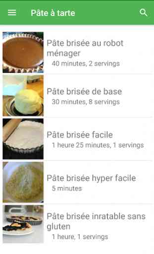 Pâte à tarte avec calories recettes en français. 3
