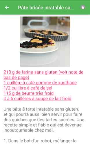 Pâte à tarte avec calories recettes en français. 4
