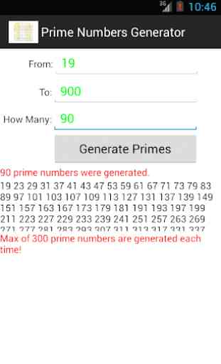 Prime Numbers Generator 2
