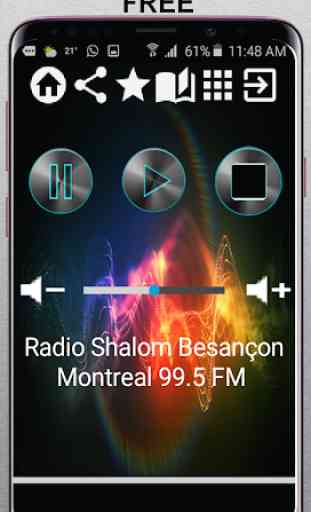 Radio Shalom Besançon Montreal 99.5 FM CA App Radi 1