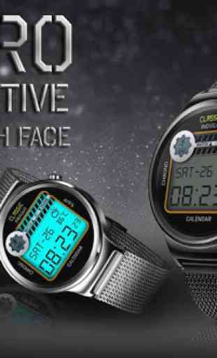 Retro Digital Watch Face & Clock Live Wallpaper 1