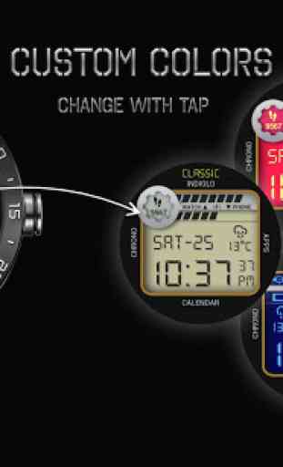 Retro Digital Watch Face & Clock Live Wallpaper 3