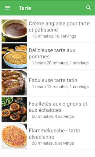 Tarte avec calories recettes français gratuities. 3