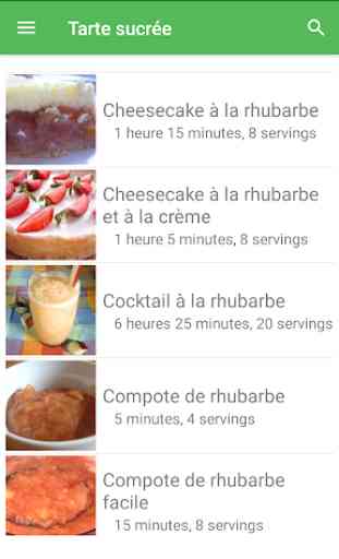 Tarte sucrée avec calories recettes en français. 3