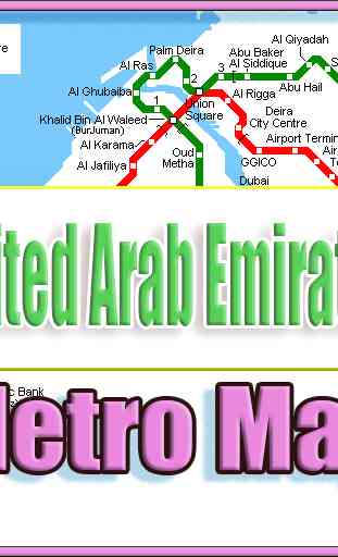 United Arab Emirates Metro Map Offline 1