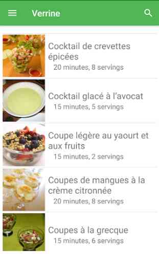 Verrine avec calories recettes français gratuities 3