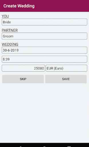 Wedding Shopping Checklist and Timer 2