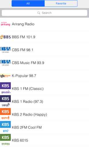 Corée du Sud Radio 1