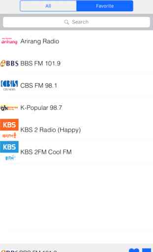 Corée du Sud Radio 2