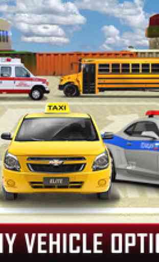 Ambulance Driving Test d'urgence Parking - Hôpital City First Aid Vehicle Simulator 4