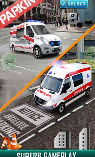 Ambulance Emergency Parking 3D - Real Heavy Car Driving Test Critical Mission 3