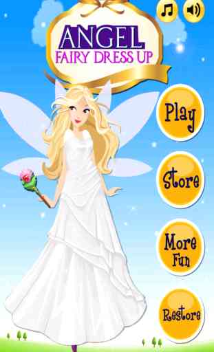 Angel Fairy Dress Up – filles enfants mignon petit mode beauté gratuit maquillage & Dress Up jeu 1