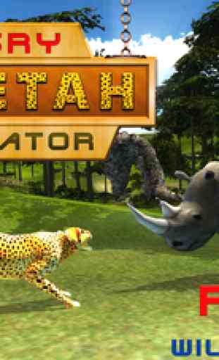 Angry Cheetah Survival - Un prédateur sauvage en 3D désert jeu de simulation 3