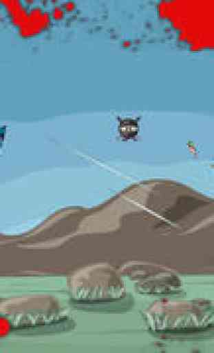 Angry Ninja Slasher HD Free - The Best Bird Bone Crusher Game Challenge for iPhone & iPad 2