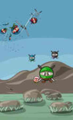 Angry Ninja Slasher HD Free - The Best Bird Bone Crusher Game Challenge for iPhone & iPad 3