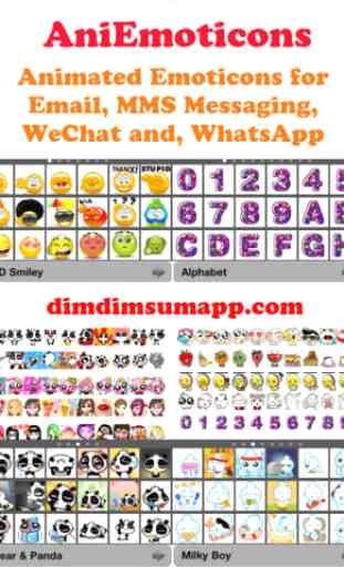 AniEmoticons gratuit - C'est drôle, mignon et émoticônes animées, Emoji, icônes, smileys 3D, caractères, Alphabets et Symboles pour les e-mail, SMS, MMS, SMS, messagerie, iMessage, WeChat et Messager d'autres 1