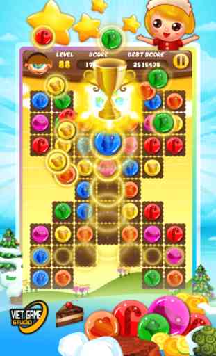 Bonbons étoile jeux d’arcade - Amazing Jewel Candy Star World Edition Mania 2