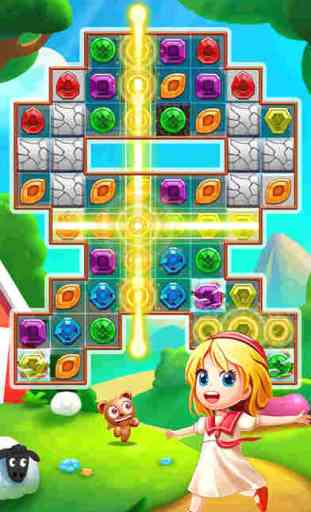 Diamants Dash! meilleur jeu de match 3 et puzzle gratuit plein de candy - Amazing Jewel World Star Adventure 2 3