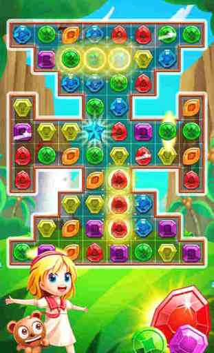 Diamants Dash! meilleur jeu de match 3 et puzzle gratuit plein de candy - Amazing Jewel World Star Adventure 2 4