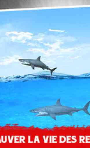 Fâché attaque de requin blanc - tirer sur la cible et traquer les prédateurs mortels 1