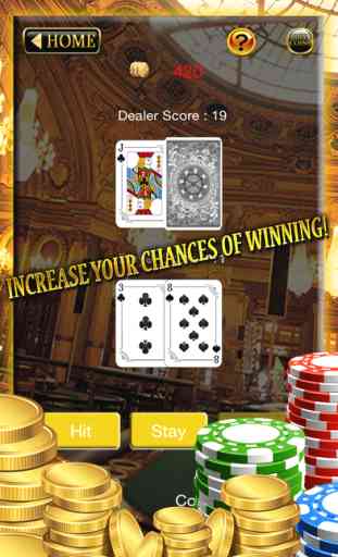 Tout ou Rien Trésors Boomtown Casino- 21 Blackjack Superbe Monaco Hit ou debout 2