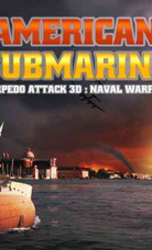 American Submarine Torpedo Attack 3D : Naval Warfare 1