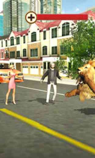 Angry Lion Attaque 3D - carnivore sauvage jeu de simulation 3