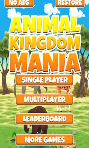 Animal Kingdom Mania: Match 3 Penguin, Ours, Lion, Tigre & More 2