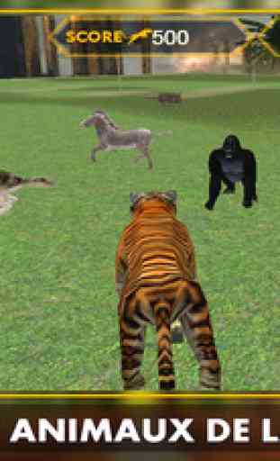 Tigre fâché simulateur d'attaque 3D 3