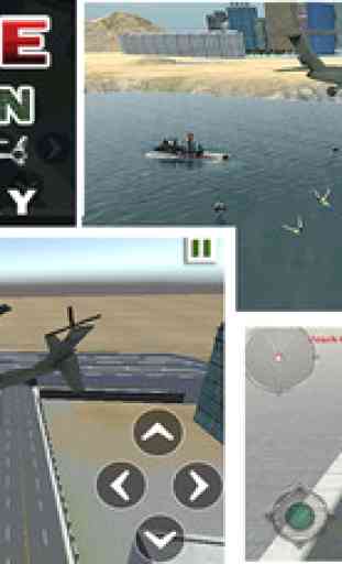 Armée Ambulance secours hélicoptère 3D - jeu de simulation de vol de Apache 3