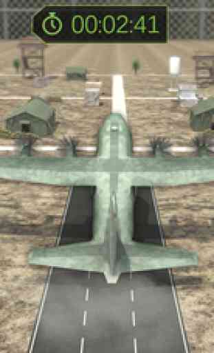 Armée Cargaison Avion Vol Simulateur: Transport Guerre Réservoir dans Champ de bataille 3