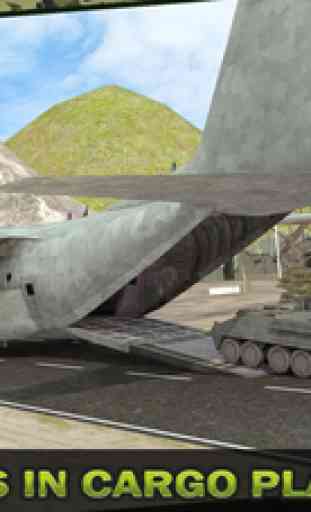Armée Cargaison Avion Vol Simulateur: Transport Guerre Réservoir dans Champ de bataille 4
