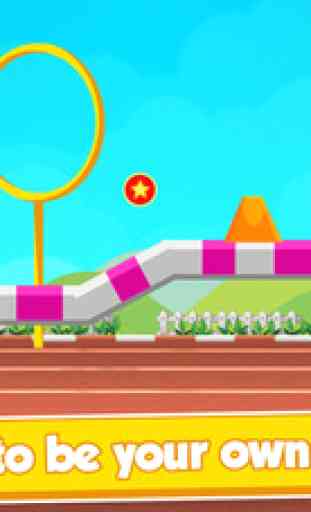 Athletic Rio Summer Sports 2016: Bolt Run & Sprint Towards Finish Line For Gold Medal 2