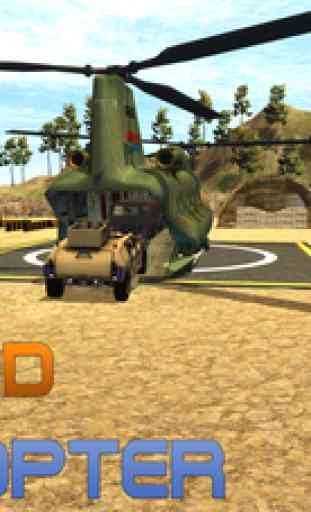 Hélicoptère de l'armée de secours Cargo Simulator - 3D Commando Apache pilote jeu de simulation 1