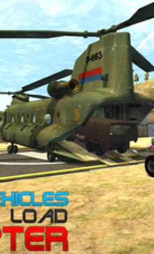 Hélicoptère de l'armée de secours Cargo Simulator - 3D Commando Apache pilote jeu de simulation 2