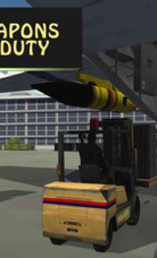 Arme de l'armée avion cargo simulateur transport 3
