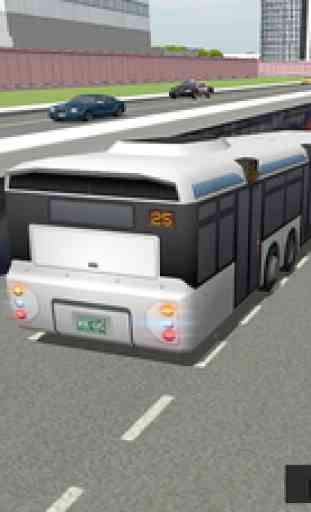 Grande ville Conducteur de bus Simulateur 2016: 3D Coach au volant et Ecole de stationnement Jeu 2