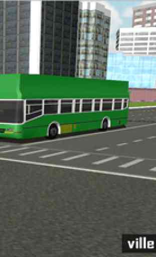 Grande ville Conducteur de bus Simulateur 2016: 3D Coach au volant et Ecole de stationnement Jeu 4