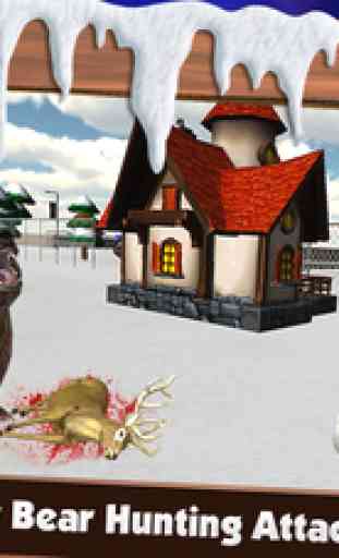 Ours Attaque Simulator 3D - réel sauvage Rampage animaux et des chutes de neige Aventure Chasse Valley 1