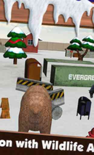 Ours Attaque Simulator 3D - réel sauvage Rampage animaux et des chutes de neige Aventure Chasse Valley 2