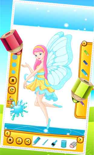 Beauté princesse fée Coloring Book Dessin pour enfants Jeux 1