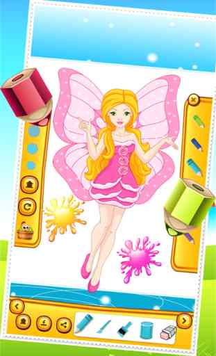 Beauté princesse fée Coloring Book Dessin pour enfants Jeux 2