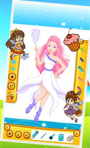 Beauté princesse fée Coloring Book Dessin pour enfants Jeux 4