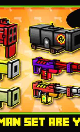 Block Battles Cité Défense Crime: la guerre de Pixel Gun-Craft Sniper Shooting Games 3