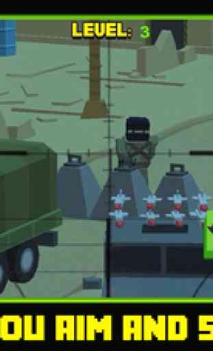 Block Battles Cité Défense Crime: la guerre de Pixel Gun-Craft Sniper Shooting Games 4