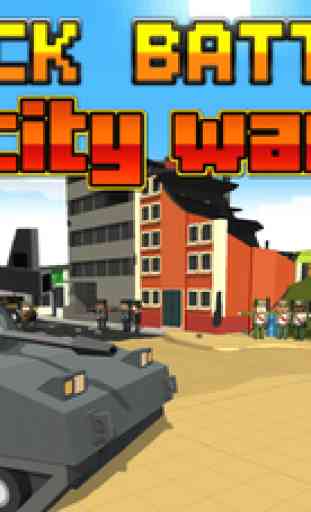 Bloquer Battles Ville Guerre: Pixel Cops Gun artisanat à in robbers world Game 3