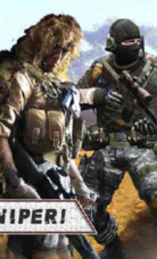 Bravo Sniper Assassin. Commando Shoot To Kill On Frontline Duty Call 1