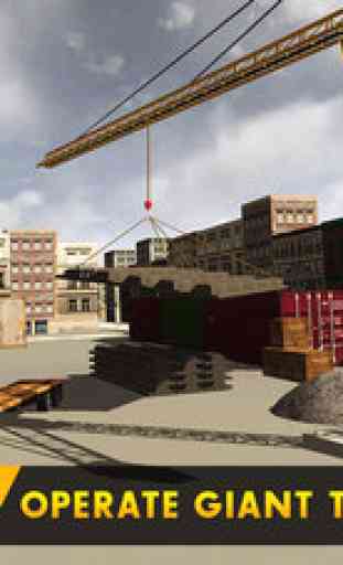 Pont Builder Grutier - ville en 3D jeu de simulation de camion de construction 2
